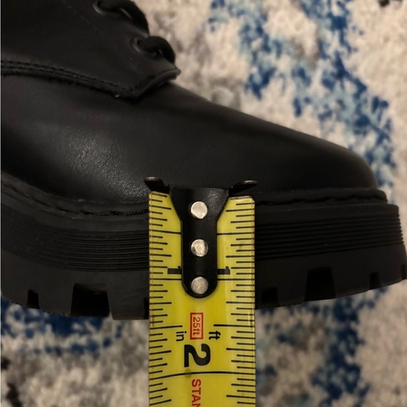 Nasty Gal Black Lace-Up Chunky Knee-High Boots - Picture 8 of 10